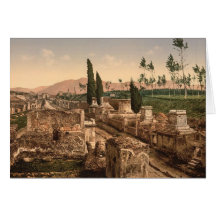 Pompeii, Street of Tombs Note Card