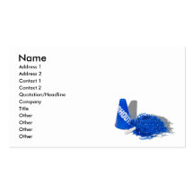 PompomMegaphone062710Shadows, Name, Address 1, ... Business Cards