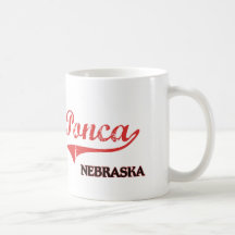 Ponca Nebraska City Classic Coffee Mugs