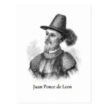 Ponce de Leon and the Fountain of Youth Post Card