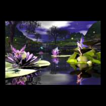 Pond Faerie By David and Michelle Wilder posters