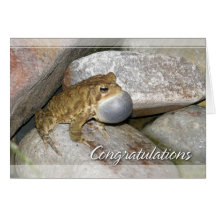 Pond Frog Congratulations Card