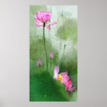 POND LOTUS l Chinese Brush Painting Art Print
