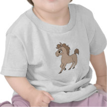 Poney de bande dessinée t-shirt