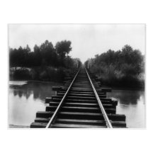 Pont 1800's en chemin de fer cartes postales