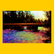Pont dans le Tetons grand affiches