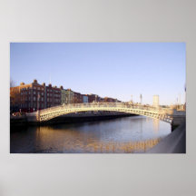 Pont de demi-penny : Dublin Irlande Poster