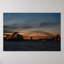 Pont de théatre de l'opéra et de port de Sydney Posters