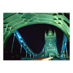 Pont de tour la nuit, Londres, Angleterre Cartons D'invitation Personnalisés