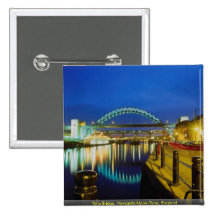 Pont de Tyne, Newcastle-upon-Tyne, Angleterre Badge Avec Épingle