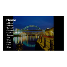 Pont de Tyne, Newcastle-upon-Tyne, Angleterre Cartes De Visite Professionnelles