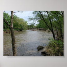 Pont en fer de rivière de cuillère poster