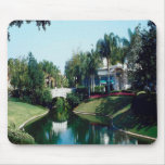 Pont-et-jardin, mousepad tapis de souris