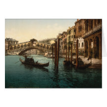 Pont I, Venise, Italie de Rialto Carte
