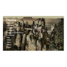 Pont, la bastion, Saxe, Allemagne Photochr rare Cartes De Visite Professionnelles