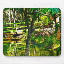Pont vert de Mousepad Tapis De Souris
