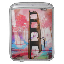 Pont vintage de goldengate d'aquarium de San Franc housses ipad