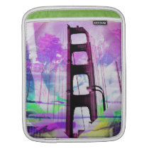 Pont vintage de goldengate d'aquarium de San Franc housses ipad