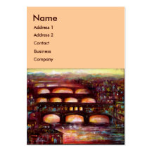 Ponte Vecchio and Other Bridges of Florence,Pink Business Card