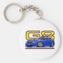 Pontiac_G8_blue Keychains