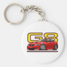 Pontiac_G8_red Keychain