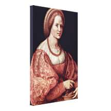 Pontormo - Lady with Spindle Cup Gallery Wrap Canvas