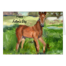 Pony aceo Father's Day Card