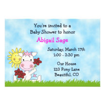 Pony Baby Shower Invitation for Girls