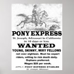 Pony Express Advertisement Posters