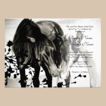 Pony Love Wedding Invitation invitations