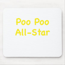 Poo Poo All Star Mousepad
