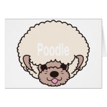 Poodle グリーティング・カード