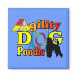 Poodle Agility Gifts magnets