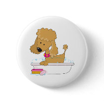 Poodle Bath Button