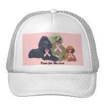 Poodle  Breast Cancer Hat