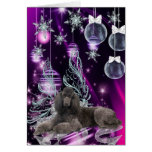 Poodle Christmas Card