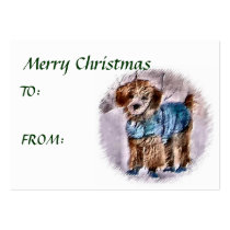 Poodle Christmas Gifts Business Cards