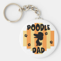 Poodle Dad Keychain
