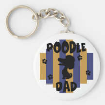 Poodle Dad Keychain