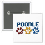 POODLE Dad Paw Print 1 Pins