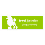Poodle Dog Groomer Business Card