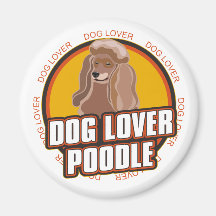 Poodle Dog Lover Fridge Magnets