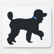 poodle dog mouse mats