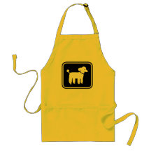 Poodle Graphic Aprons