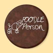 Poodle Person magnets