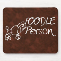 Poodle Person mousepads