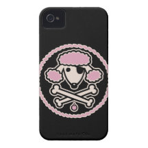 Poodle Pirate 1cl iPhone 4 Case-Mate Case