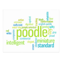 Poodle Postcards