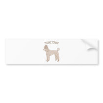 Poodle Power Bumper Sticker