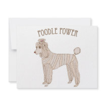 Poodle Power Invitation